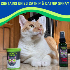 Smokey's Stash Menta Gatuna Orgánico listo para aplicar en juguetes