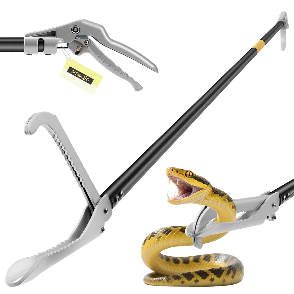 SMOQIO pinzas para serpientes con mordaza amplia para agarre estable