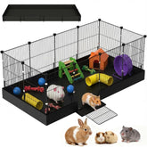 SNAAT jaula cobaya con forro impermeable exterior protege mordiscos y facilita la limpieza