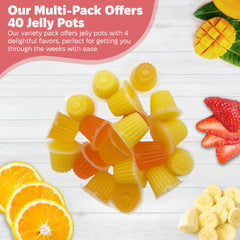 Snout y Shell: jugo de fruta real en snack de gelatina con sabor natural.