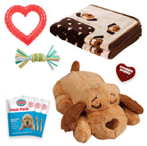 Peluche Snuggle Puppy original en Biscuit con pulso real para calmar cachorros.