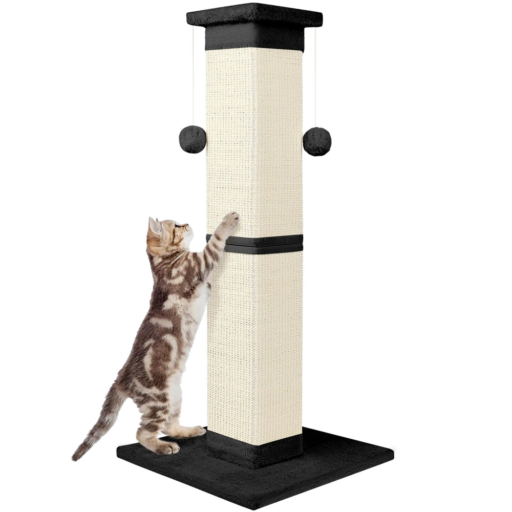 SOCATER poste-rascador-gato-33-pulgadas ideal para estirarse y rascar muebles