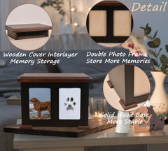 Sofunii urna para perro, medidas 9,5 x 5,9 x 6,2 pulgadas.