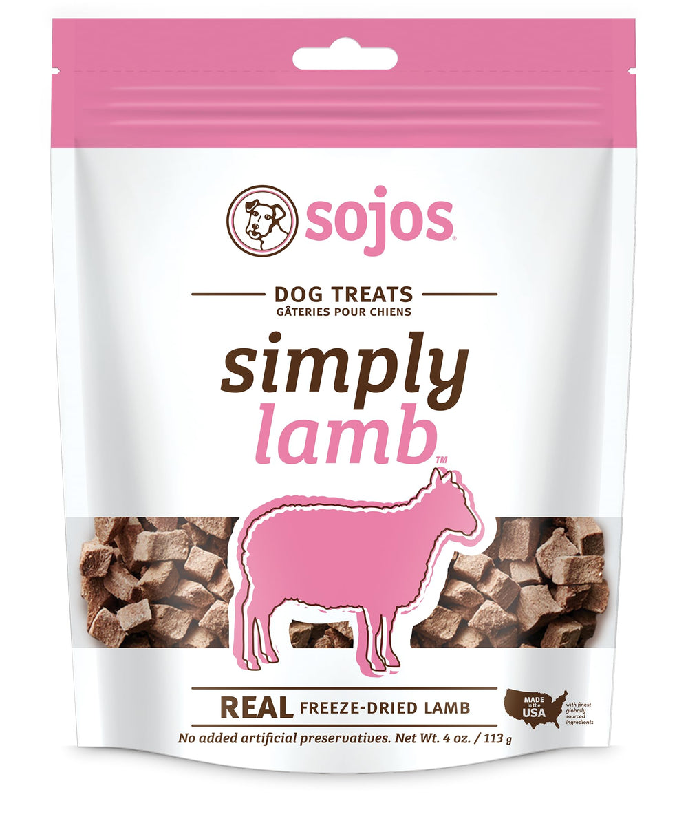 SOJOS Simply Lamb, trozos-congelados, ideal para entrenamiento y recompensa diaria