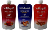 Solid Gold Caldo de Hueso de Res en envase 8 oz, fácil de servir para perros.