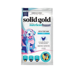 Solid Gold bolsa de comida seca para cachorros con pollo real y probióticos para digestión.