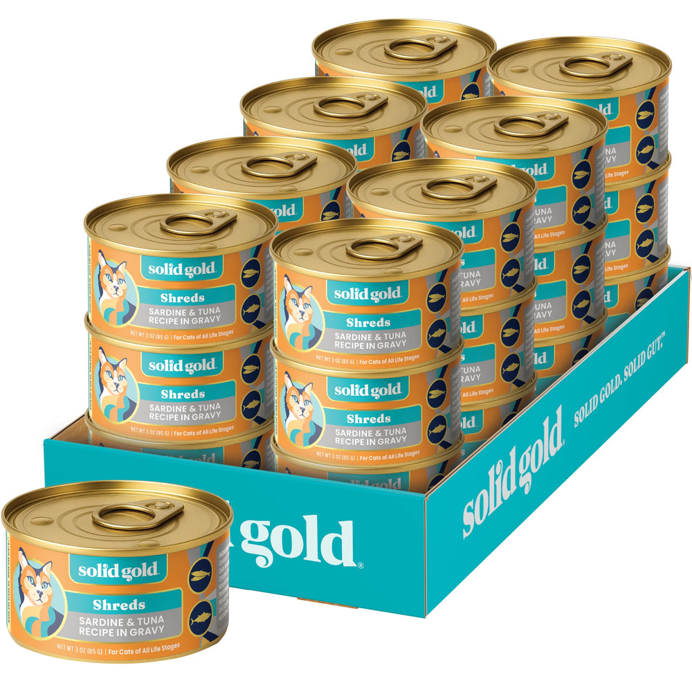 Solid Gold lata atún y sardina en salsa para gatos