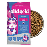 Solid Gold Mighty Mini, bocado pequeño ideal para perros pequeños activos.