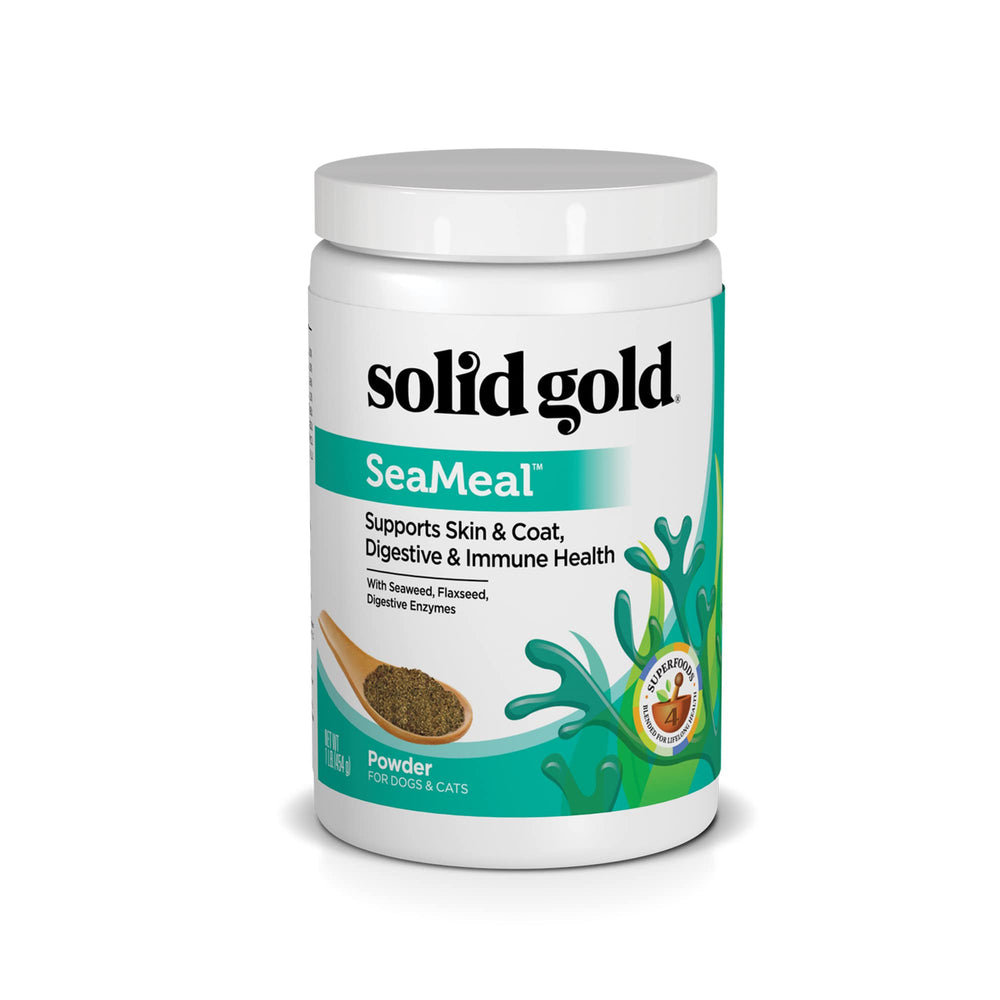 Solid Gold SeaMeal polvo dental, fácil de espolvorear sobre la comida