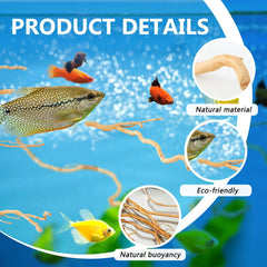 Solsew madera flotante con nudos y textura para acuario