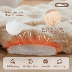 SOMAHE cama gatos base antideslizante, evita deslizamientos en estantes.