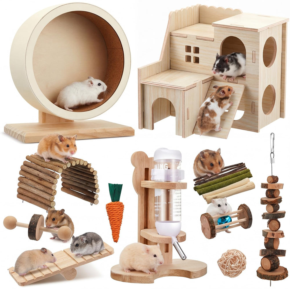 Sonwyoung rueda silenciosa para hamster, ejercicio tranquilo y nocturno