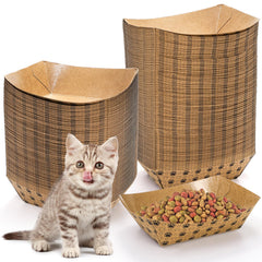 Soujoy tazón desechable para mascotas de 2 libras, ideal para comidas limpias y rápidas.