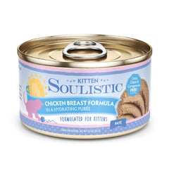 Soulistic gatito con puré hidratante de pechuga de pollo en lata 3oz