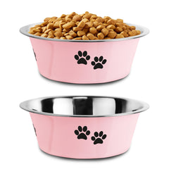 SOXu plato para perros rosa con base antideslizante evita derrames