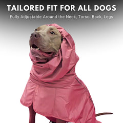 Spark Paws chubasquero rosa marino interior de malla transpirable para mayor comodidad