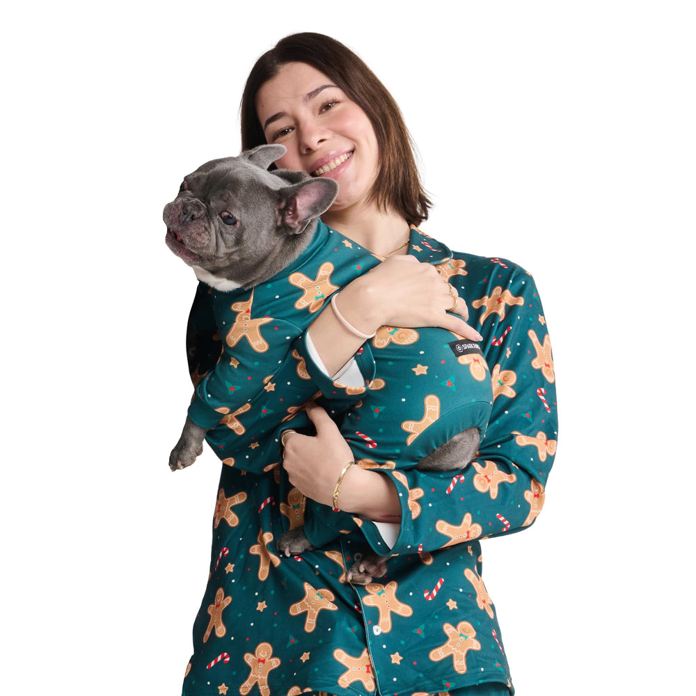 Spark Paws pijama humano navideño con Santa y Rudolph para la familia