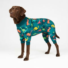 Spark Paws Pijama para Perro, frente: ajuste cómodo para paseos diarios.