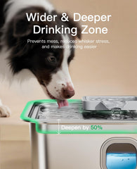 Speedeer bebedero con filtración de cinco capas para agua más limpia.