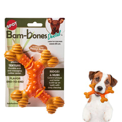 SPOT Bam-Bones, durabilidad dental para masticar diario y mantener al perro ocupado.