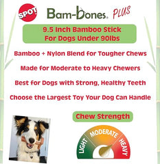 SPOT Bam-Bones Plus varita bambú texturas dentales para una limpieza suave