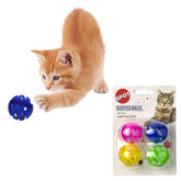 SPOT bolas ranuradas con campana: juego interactivo para gatos en interiores