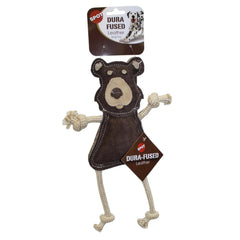 SPOT Dura-Fused Leather Animales del Bosque: juguete para masticar suave y divertido.