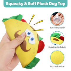 SPOT Fun Food Taco, peluche suave que estimula el juego interactivo.