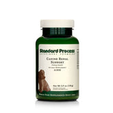 Standard Process Canine Renal Support: botella, apoyo renal para perros y nutrición equilibrada.