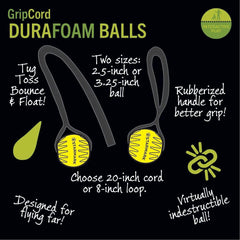 Starmark GripCord Pelota DuraFoam que Flota, perfecta para recuperaciones en agua.