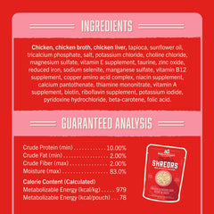 Caldo nutritivo Shredrs: realza el sabor y facilita la ingesta.