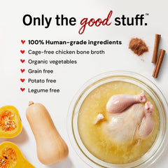 Stella & Chewy's Curcuma y canela aportan sabor y suavidad antiinflamatoria.