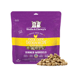 Stella & Chewy's, mordiscos crudos de pollo en envase 8 oz, snack proteico para gatos.