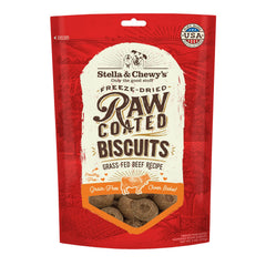 Galletas Stella & Chewy's crudas recubiertas con carne de vaca alimentada con pasto, ideales para premiar.