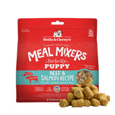 Stella y Chewy's mezcla de comidas crudas para cachorros, empaque 18oz, proteína de alta calidad.