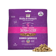 Stella & Chewy's mordiscos crudos de salmón y pollo para gusto natural