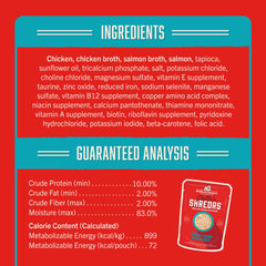 Porciones individuales de Stella & Chewy's para servicio rápido.