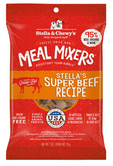 Stella & Chewy's res cruda liofilizada, bolsa 1 onza, ideal como topping nutritivo.