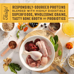 Stella & Chewy's SuperBlends bolsa de 21 libras para almacenamiento práctico.