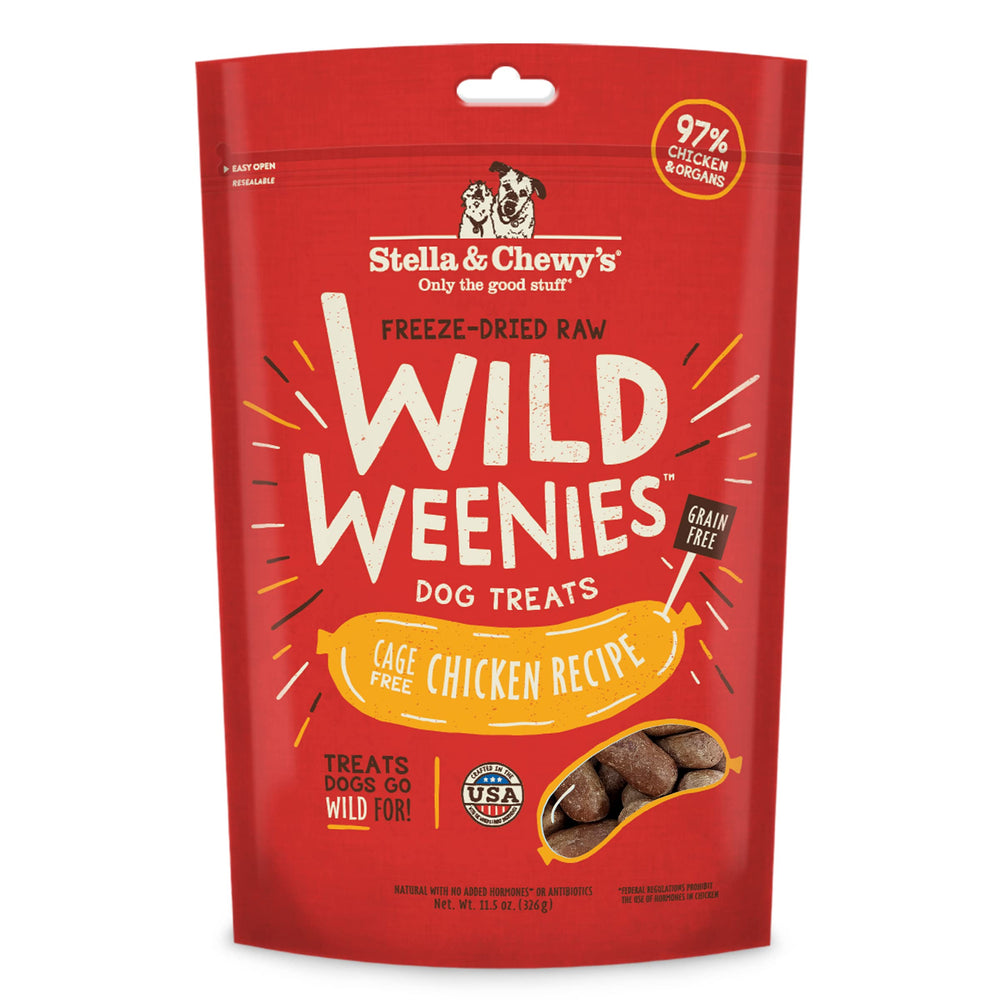 Stella & Chewy's Wild Weenies en bolsa de 11.5 oz, recompensa para entrenamiento.