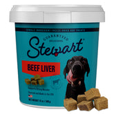 Stewart hígado de res liofilizado en tubo 12oz, ideal para entrenamiento.