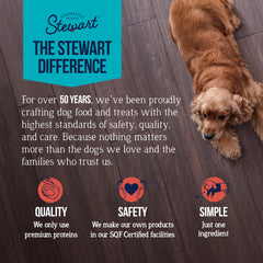 Stewart mordiscos de hígado de res, un solo ingrediente para reforzar conductas.