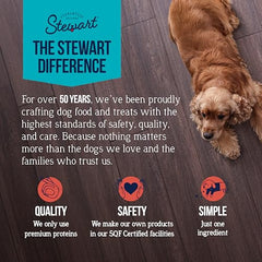 Stewart pedacitos de pollo desecado, premio proteico para entrenamiento