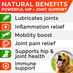 STRELLALAB Glucosamina para perros, bocadillos closeup: sabor agradable y administración sencilla.