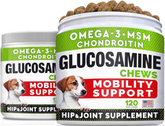 STRELLALAB glucosamina para perros grandes: masticables para movilidad diaria