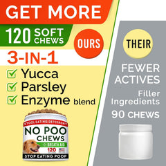 STRELLALAB No Poo Chews: sabor pollo que anima a comer.