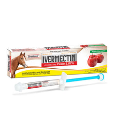 StrideGuard Ivermectina en pasta de manzana para jeringa, facilita la administración segura.