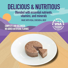 Strongheart hecho en EE. UU. con ingredientes de calidad visibles en la etiqueta.