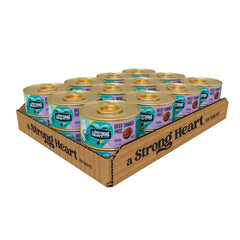 Strongheart lata-ternera-pate: proteína de calidad para gatos activos.