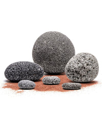 SubstrateSource Piedras acuario volcanicas negras, porosas para un flujo suave y atractivo paisaje.